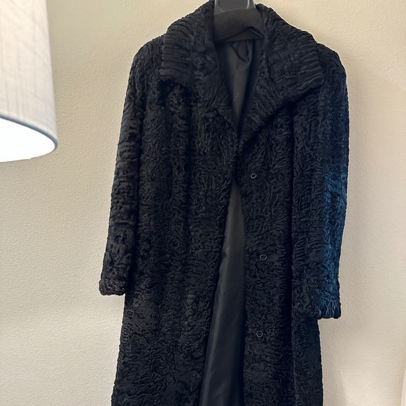 3/4 black fur coat - Picture 1 of 2